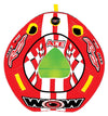WOW Sports 1 Person Towable Water Tube - Ace Racing Starter Kit w 12V Pump & 1K Tow Rope