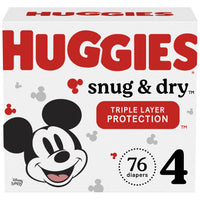 Huggies Snug & Dry Baby Diapers Size 4; Count 76 EasyOptionXY LLC