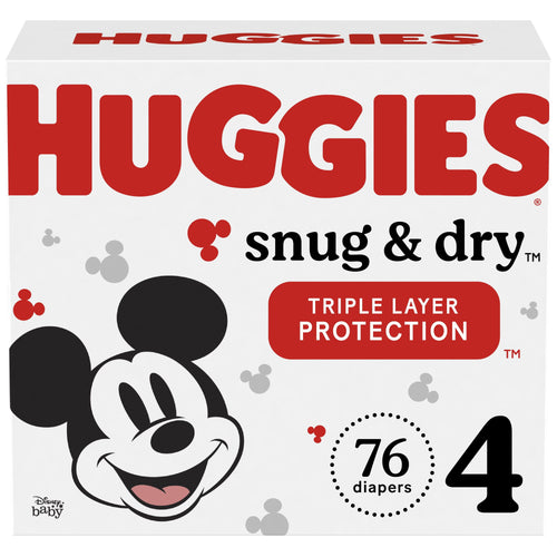 Huggies Snug & Dry Baby Diapers Size 4; Count 76 EasyOptionXY LLC