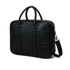 Texas Black Leather Briefcase