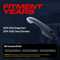 Exterior Door Handle Black Replacement for Dodge Dart (2013-2016) / Jeep Cherokee (2014-2025) OE Part # 1SZ26DX8AH, 1SZ26DX8AC, 1SZ26DX8AG | Front Left Driver Side w/ Keyhole