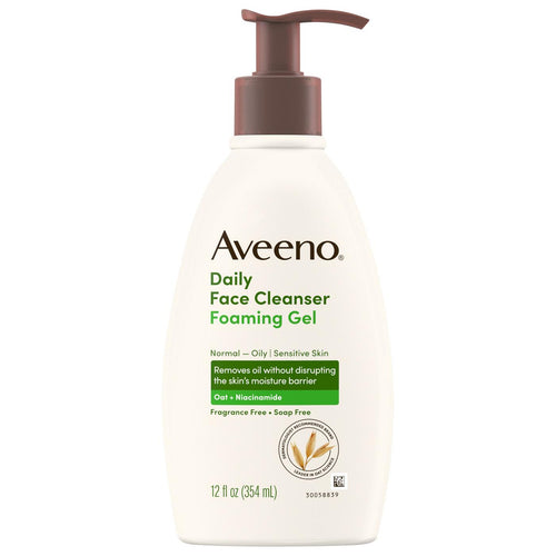 Aveeno Daily Moisturizing Foaming Gel Normal - Oily Sensitive Skin 12 Oz