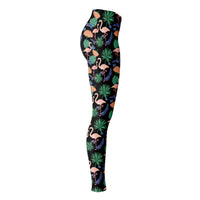 Flamingo Exotic Floral Leggings