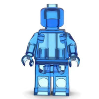 Set of 12 Transparent Brick Figures – Clear Brick Figures (Adult Builds & Display-Grade)
