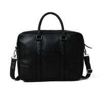 Texas Black Leather Briefcase
