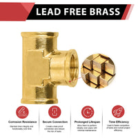 30 Pcs 1/4" Female NPT Tee