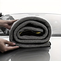 Extra Large Microfiber Car Wash Towel, Ultra Plush Absorbent Detailing Cloth for Auto Care and Drying, Dual-Sided Car Cleaning Accessory