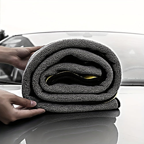 Extra Large Microfiber Car Wash Towel, Ultra Plush Absorbent Detailing Cloth for Auto Care and Drying, Dual-Sided Car Cleaning Accessory