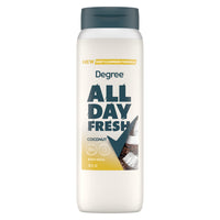 Degree All Day Fresh Coconut Body Wash 20 Oz