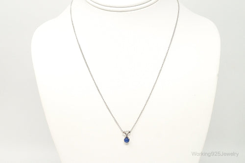Vintage Star Sapphire Sterling Silver Necklace