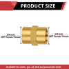 3/8" Female NPT Brass Hex Connector