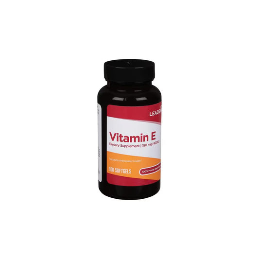 Leader# vitamin e 180mg softgels 100 ct