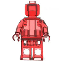 Set of 12 Transparent Brick Figures – Clear Brick Figures (Adult Builds & Display-Grade)
