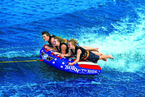 WOW Sports Born to Ride 3 Person 3P Towable (22-WTO-3982) Jupiter Gear