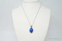 VTG Native American Jason Livingston Lapis Lazuli Sterling Silver Necklace