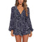 Navy Blue Base White Print / S
