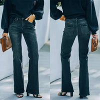 High Waist Black Pencil Jeans – Perfect Fit for Cowgirls