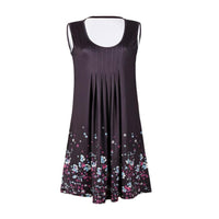 Coastal Cowgirl Boho Dress – Sleeveless Summer Dress with Floral Detail