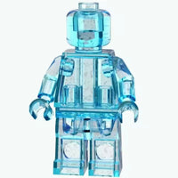 Set of 12 Transparent Brick Figures – Clear Brick Figures (Adult Builds & Display-Grade)
