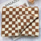 Khaki and Beige Checkerboard / 63