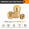 Pro 10-Pack 1/2" Push Fit Elbows