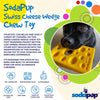 Swiss Cheese Wedge Nylon Dog Chew Toy for Aggressive Chewers | SodaPup