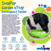 Garden Design eTray - Shallow Slow Feeder Dog Bowl for Enrichment | USA