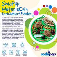 Water Nylon eCoin Durable Enrichment Snacking Coin for Dogs | USA-Made Lick Mat Alternative