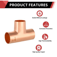 5/8" X 5/8" X 5/8" Copper Tee Plumbingsell