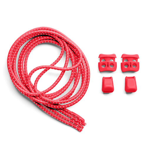 Red Quick Lock No Tie Elastic Shoelaces The Original Stretchlace