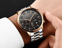 Men's Waterproof  Watch With Chronometers And Date Display Unique Design Perfect Gift