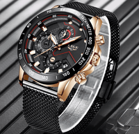Men's Sports Waterproof Watch With  Stainless Steel Bracelet Unique Design Perfect Gift For Your Man