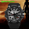 NEW Sport Analog-Digital Watch For Men and Woman  Waterresistant 50M Professional Waterproof Quartz Large Dial Military Wristwatches  With Night Mode