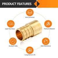 PEX-B Crimp 1" PEX x 3/4" Female Copper Sweat Adapter (Lead Free) Plumbingsell