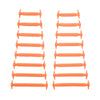 Orange Stretchy Tieless Silicone Elastic Shoelaces | 16 Straps The Original Stretchlace