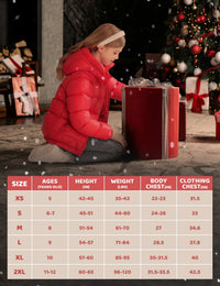 Antarctica Gear Kid Heated Jacket with 12V/5A 10000 mAh Battery Pack Winter Coat for Boys Girls Heated Coat