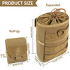 Tactical Dump Pouch Molle Storage Bag Tactical Waist Bag, Drawstring Folding Magazine Dump Bag