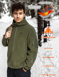 ANTARCTICA GEAR Heated Jacket, Polar Fleece Coat for Women