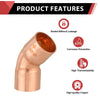 10 Pcs 1-1/2" 45º Copper Elbow at Wholesale Price