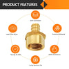 30 Pcs PEX-B Crimp 1/2" PEX x 3/4" Female Threaded Adapter (Lead Free)