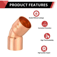 10 Pcs 2" 45º Copper Elbow at Wholesale Price
