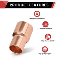 30 Pcs 5/8" x 1/2" Copper Coupling at Wholesale Price