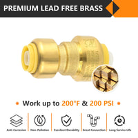 1/2" x 3/8" Push Fit Coupling