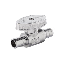 10 Pcs 1/2" PEX Crimp x 1/2" PEX Crimp Straight Stop Valve, 1/4 Turn (Lead Free) Plumbingsell