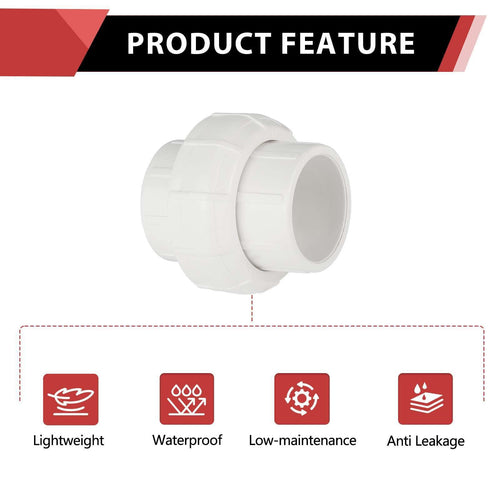 30 Pcs 1/2" PVC Socket Union