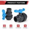 10 Pcs 2" PVC Single Union Ball Valve SCH 40/80, Solvent