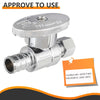 1/2" PEX Crimp x 1/4" OD Compr. Straight Stop Valve, 1/4 Turn (Lead Free) Plumbingsell