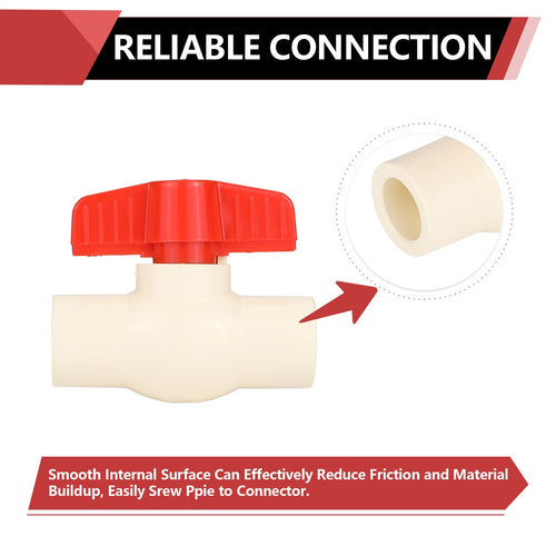 1/2" CPVC Ball Valve (Solvent) Plumbingsell