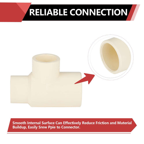 3/4" x 1/2" x 1/2" CPVC CTS Reducing Tee (Socket)