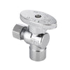1/2" Sweat x 3/8" OD Compr. Angle Stop Valve, 1/4 Turn (Lead Free)